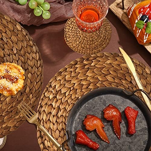 Geosar 200 Pcs Woven Disposable Paper Placemats Set 12x14 Inch - Image 2