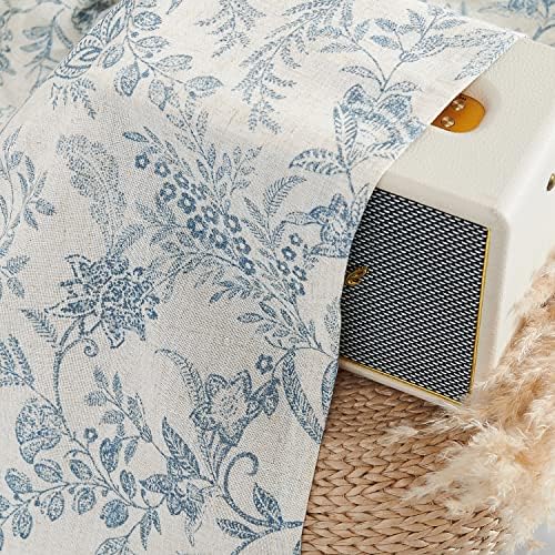 Vangao Floral Valances for Windows Forest Blue W50 X 16L 1 Panel - Image 7