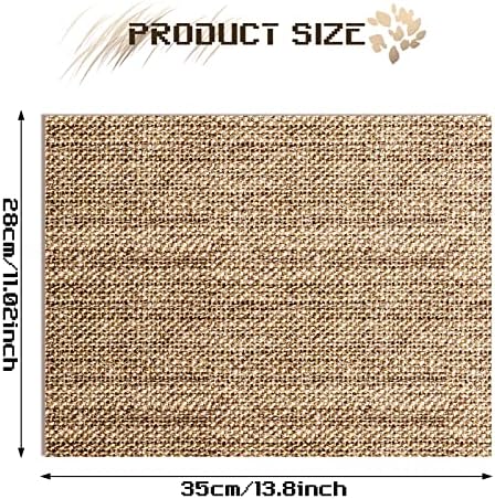 100 Pcs Disposable Burlap Printed Paper Placemats 11.02 x 13.8 Inch Rustic - Image 2