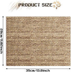 100 Pcs Disposable Burlap Printed Paper Placemats 11.02 x 13.8 Inch Rustic - Image 2