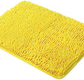 Yeaban Chenille Yellow Bathroom Rug 26"x44", Non-Slip Rubber Backing by Yeaban