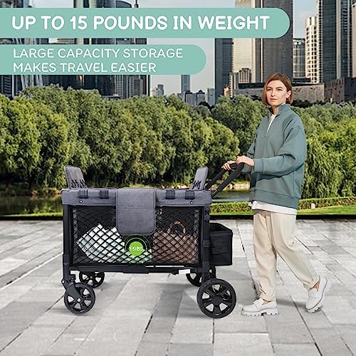 Stroller Wagon Cargo Net, Baby Stroller Organizer Mesh Cargo Net - Image 5