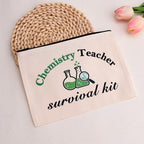 Funny Chemistry Teacher Christmas Birthday Chemistrist Makeup Storage Bag - Image 6