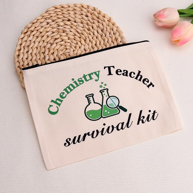 Funny Chemistry Teacher Christmas Birthday Chemistrist Makeup Storage Bag - Image 6