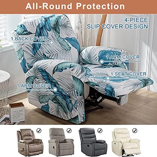 Recliner Chair Covers 4-Pieces Recliner Slipcovers Lazy Boy Chair Covers - Image 3