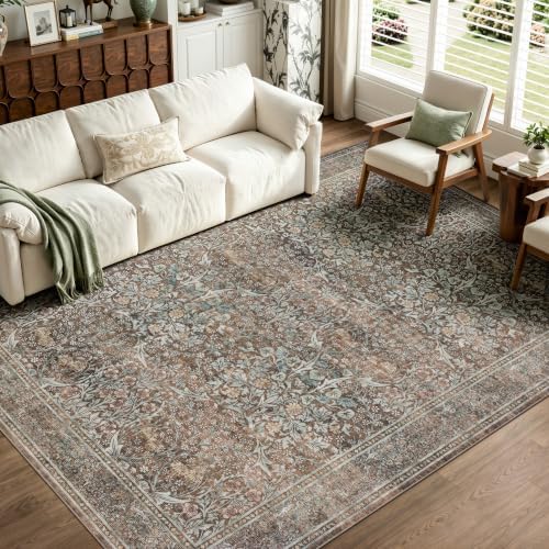 JOLLYVOGUE 6x9 Area Rugs for Living Room, Vintage Washable Rug by JOLLYVOGUE