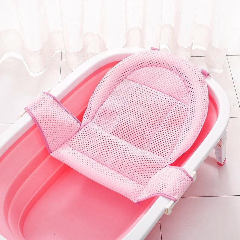 Adjustable Baby Bath Support Mesh Sling Non-Slip Infant Bathtub Shower Net by Unknown