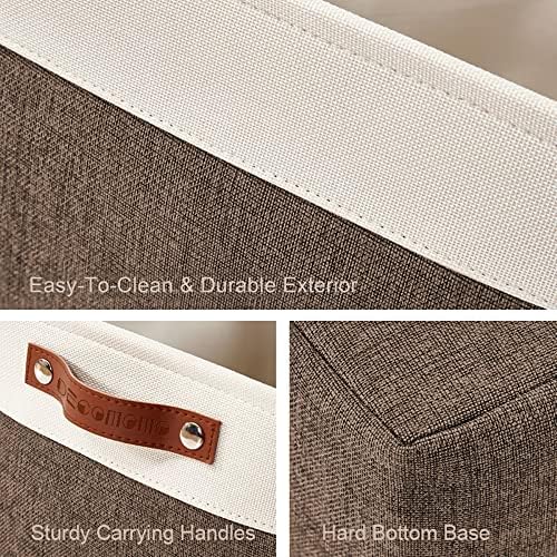 DECOMOMO Storage Bins, Large Fabric Storage Baskets - Image 4