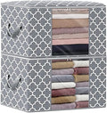 Storage Bags 100L 2Pack Clothes Organization and Storage Containers by WiseLife