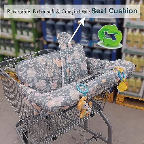 ICOPUCA Shopping Cart Cover for Baby, 2 in 1 cart Cover for Babies N high Chair - Image 4