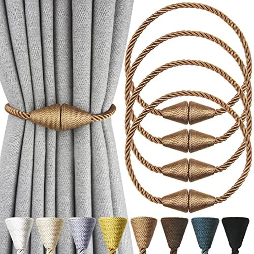 Magnetic Curtain Tiebacks Rope Decorative Holdbacks by CurtianTiebacks