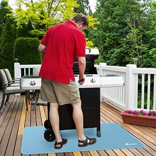 FLASLD 32 x 60 inches Under Grill Mat, Outdoor Floor Mat - Image 2