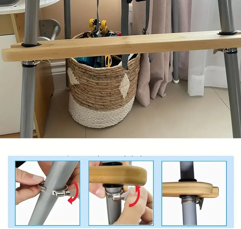 Highchair Foot Rest Accessories, 2 Set Universal Non-Slip Elastic Retainer - Image 2