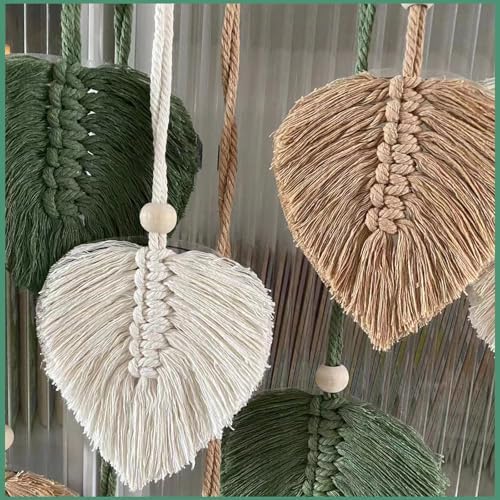 MSFENG Macrame Wall Hanging Tapestry Boho Wall Decor Wall Art Decorations - Image 3