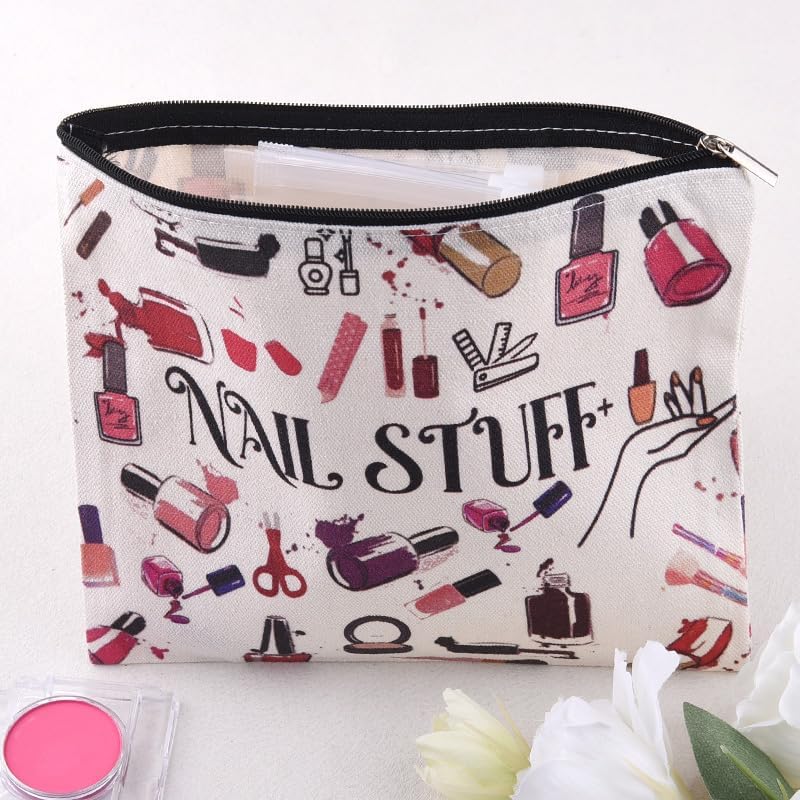 Nail Stuff Organizer Bag for Manicurist Birthday Christmas Xmas Gifts Zipper - Image 6