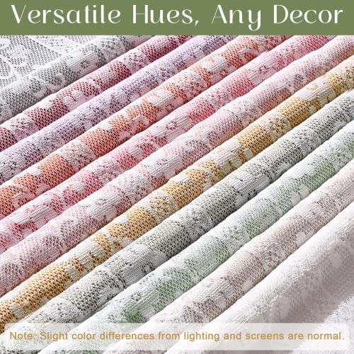 ASPMIZ Linen Valances for Windows Double Layer Valance Curtains, Sage Green - Image 4