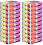 Kenning 20 Pcs Clear Zippered Storage Bags by Kenning