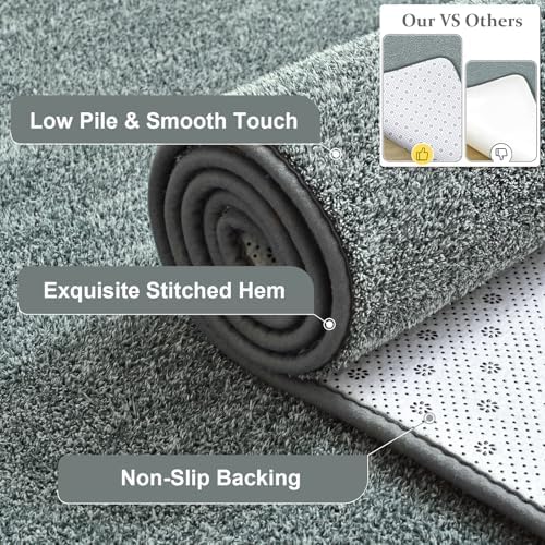 Keeko 5x8 Area Rugs for Living Room, Soft Washable Memory Foam Bedroom Rug - Image 5