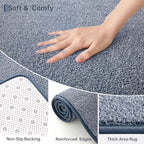 Keeko Round Area Rug 4ft for Living Room Bedroom, Soft Washable Circle Rug - Image 2