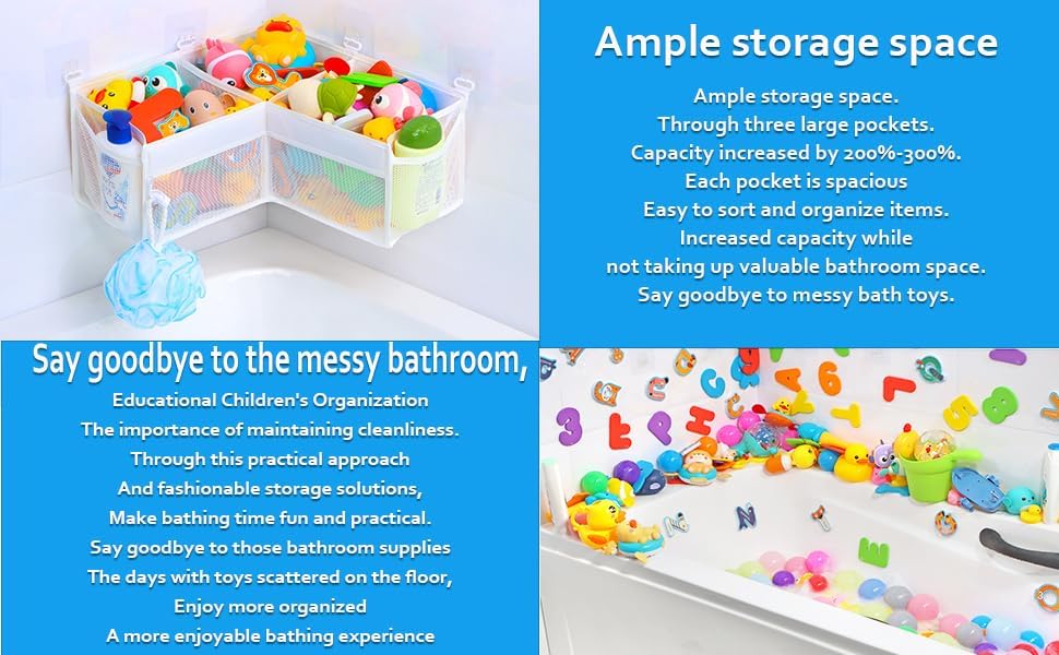 KPH Corner Bath Toy Organizer - Image 5