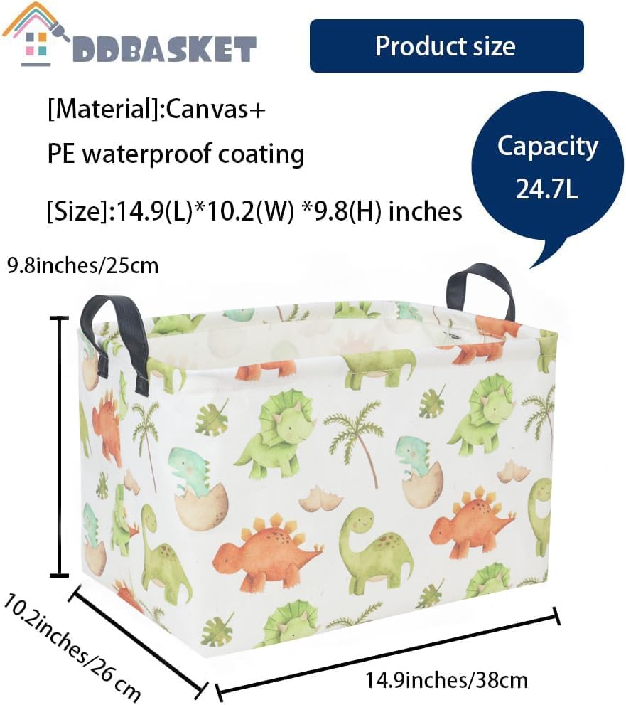 Dinosaur Baskets Storage Basket Gift Basket Rectangular Cute Storage Bin Box - Image 7