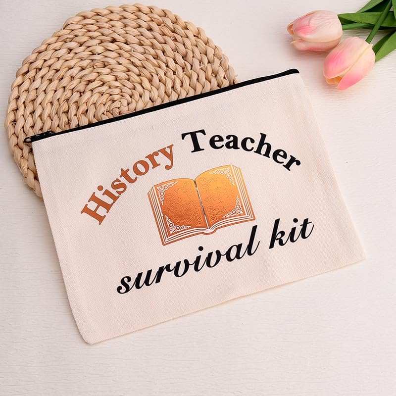 History Teacher Zipper Makeup Storage Bag Funny Historian Christmas Retirement - Image 6