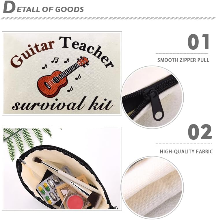 Music Teacher Appreciation Gifts Zipper Makeup Bag Pouch - Image 5