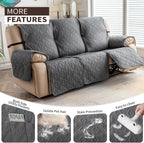 Genina Waterproof Couch Cover for Reclining Couch 3 Seat Recliner Sofa Covers - Image 3