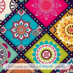 Bathtub Mat Non Slip, Bohemia Square Bath tub Mat Shower Floor Mat - Image 5