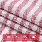 ASPMIZ Farmhouse Cotton Linen Swag Valances - Image 6