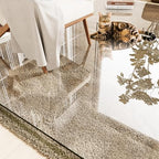 Tempered Glass Chair Mat for Carpet 58"x44", Floor Protector by INFINIGLASS