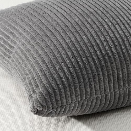 Topfinel Dark Grey Throw Pillow Covers Set of 4, Soft Velvet Modern - Image 4
