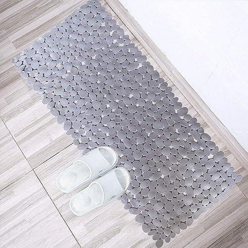 SONGZIMING Bathtub Mat Non Slip 2 Pack, 35 x 16 Inches Pebble Shower Mat - Image 6