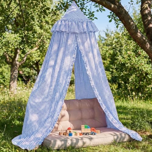 SmoothNovelty Gingham Plaid Bed Canopy by SmoothNovelty