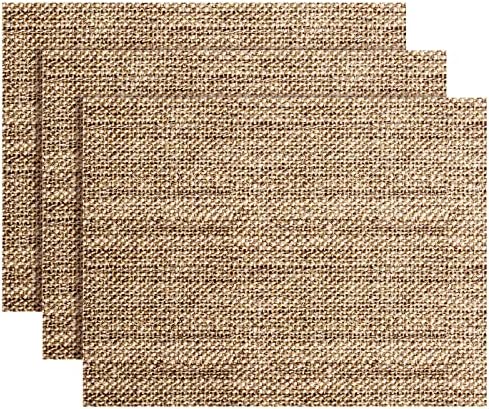 100 Pcs Disposable Burlap Printed Paper Placemats 11.02 x 13.8 Inch Rustic by Glenmal
