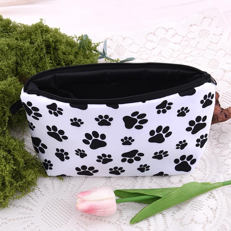 Dog Footprint Makeup Bag Pet Paw Cosmetics Pouch - Image 7
