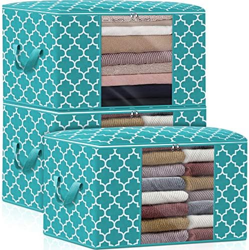 Storage Bags 100L 3Pack Clothes Organization and Storage Containers by WiseLife