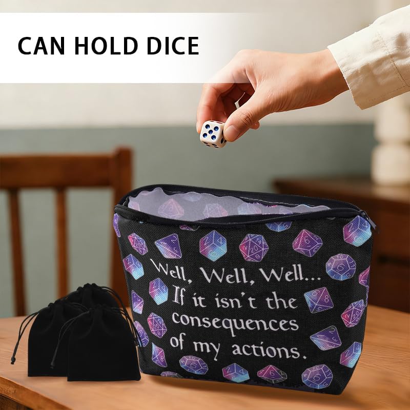 Funny Games Dice Storage Bags for Women Men Tabletop Game Lover Gamers Birthday - Image 4