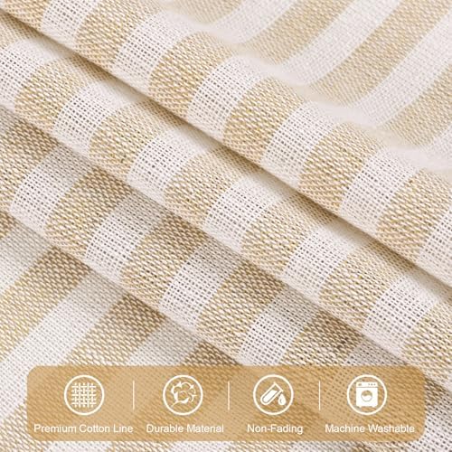 ASPMIZ Farmhouse Valances for Windows, 52x18 Inches, 1 Panel - Image 5
