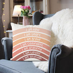 QIYUHOY Orange Kids Rainbow Classroom Throw Pillow Covers, 18x18 Inch - Image 5