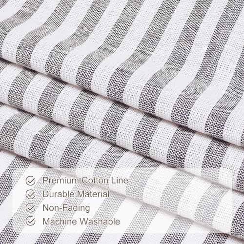 ASPMIZ Farmhouse Kitchen Curtains 24 Inch Length, 2 Panels - Image 4