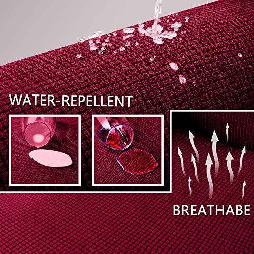 Granbest Premium Water Repellent Wingback Chair Cover 2-Piece High Stretch - Image 3