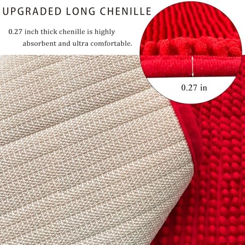 Chenille Bath Mat Microfiber Floor Mat Baby Bath Mat - Image 5