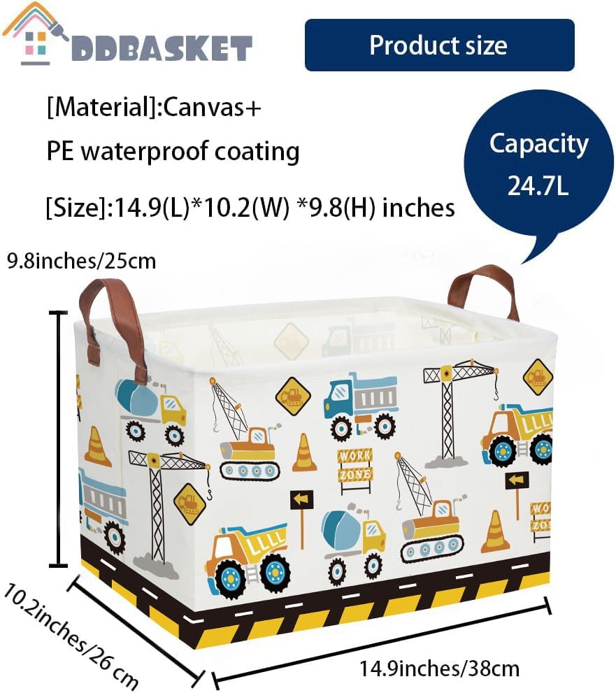 Car Basket Rectangular Book Basket Storage Bin Organizer Book Shelf Box Room - Image 2