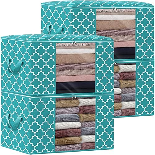 Storage Bags 100L 4Pack Clothes Organization and Storage Containers by WiseLife