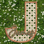 Personalized Boho Wooden Name Sign, Letter Wall Decor - Image 3