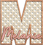 Personalized Boho Wooden Name Sign, Letter Wall Decor by IZI+POD
