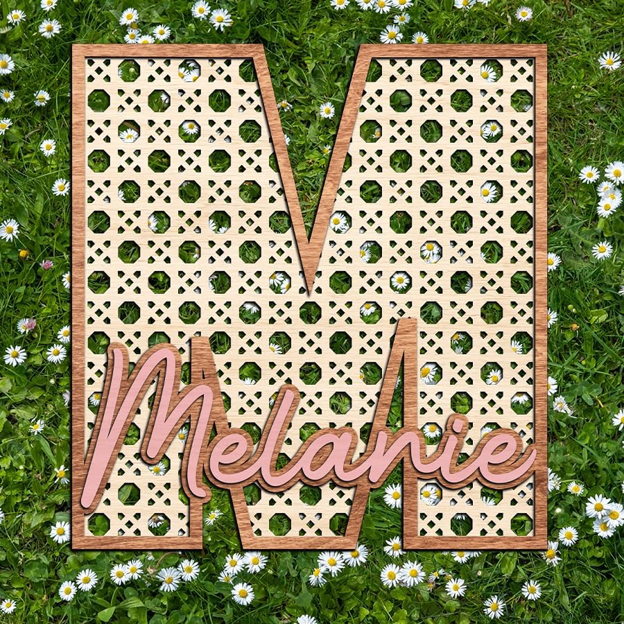 Personalized Boho Wooden Nursery Name Sign, Letter Wall Decor - Image 3