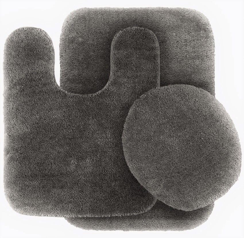 #6 Bath Mat, Contour Mat, and Lid Cover, by Unknown